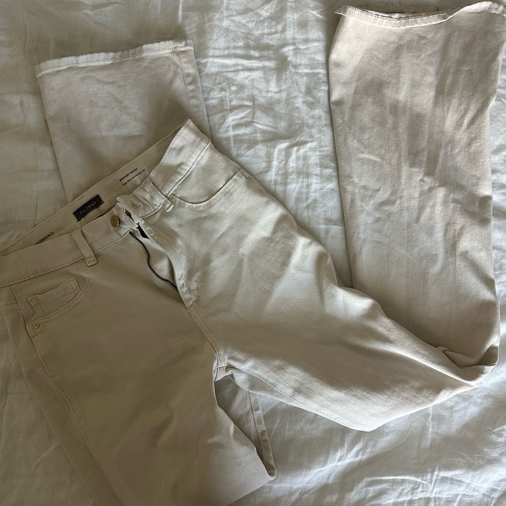 Cream Denim Jeans